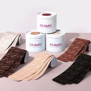 Krampz Menstrual Pain Relief Patches - 5 Mineral-Enhanced Fabric, Drug-Free, Non-Toxic, Hypoallergenic, Water & Sweat Resistant, 2-inch x 10-inch Patches for Effective Relief