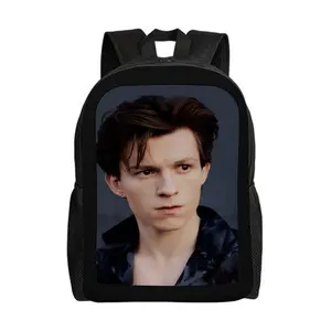 Tom-Holland-Backpacks for Girls, Cute School Backpack, Aesthetic Bookbag for Teens, Lightweight Classic Backpack for Travel, Work, Picnic A-1 Anime Ip Design Safety Details