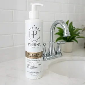 Pierina's Bio Restore Conditioner Nourishing Haircare Cleanser with Biotin for Deep Repair and Comfort Enriched with 12 Natural Extracts and 3 Oils - Shampoo