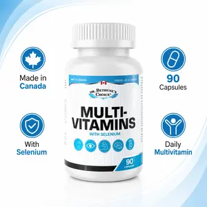 Dr. Bethune's Choice Multi-Vitamins with Selenium, Daily Multivitamin Supplement with Vitamins, Minerals & Trace Elements, Immune & Energy Support, 90 Capsules