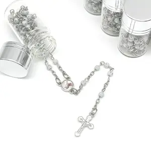 Baby Baptism Rosary with Mini Crystals