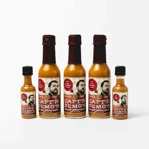 U.S. Hot Sauce Inc. TRIPLE TRUFFLE 3 PACK GIFT SET WITH 2 FREE TRAVEL BOTTLES Tangy Truffle Flavor Sweetness Expertly Blended Best Value