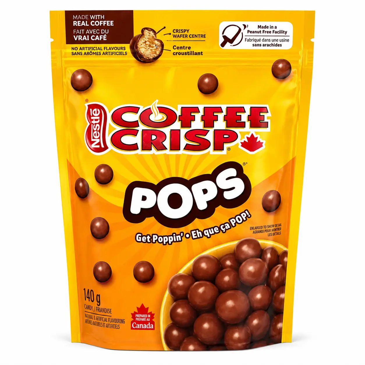 Nestlé Coffee Crisp Wafer - 4.9oz - Crispy Wafers with Coffee Crème & Chocolatey Coating - Product Of Canada