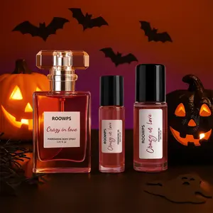 CRAZY IN LOVE ROLL ON OIL LOVE & PHEROMONE BODY SPRAY - ROOWPS Cosmetics. Long Lasting Women's perfume | Mango, citrus, rose, musk | Eau de Parfum | Fruit Floral Scent Eau De Parfume. Halloween gifts.