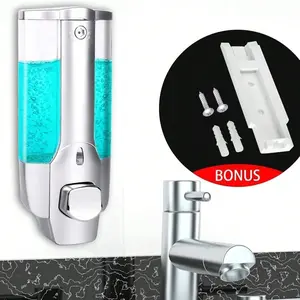 Classic Manual Wall-Mounted Kitchen Soap Dispenser, 350ML Capacity, Ideal for Shampoo, Body Wash, Hand Sanitizer, Commercial Use, Bathroom/kitchen/hotel