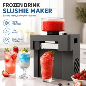 Shaved Ice Machine, 60s Fast Slushie & Snow Cone Maker for Home, No Pre-Freezing, 15 Textures, All-Drink Compatible, 50dB Quiet, One-Touch Self-Cleaning, Compact for Parties & RVs