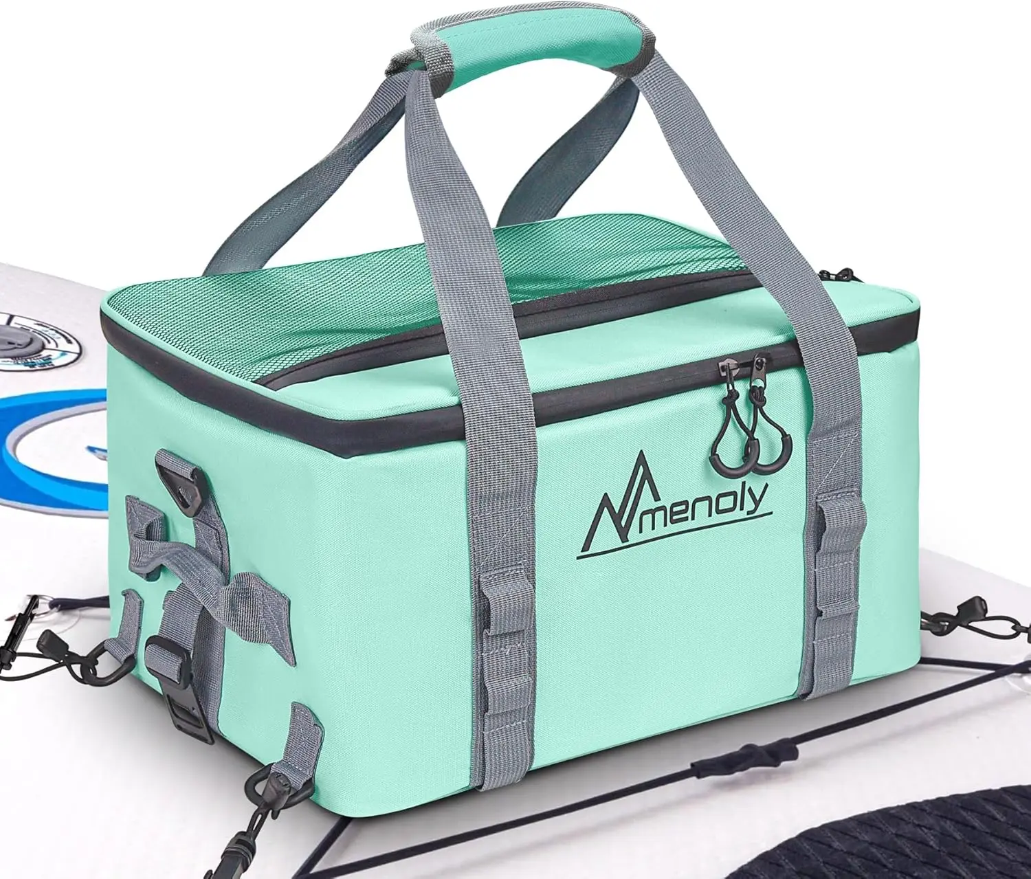 Paddle Board Accessory Cooler, 25L, Kayak Insulated Cooling Bag, Holds 30 Cans, with Waterproof Phone Pouch, Adjustable Strap, Bottle Opener; Suitable for Paddleboard, Kayak and Camping