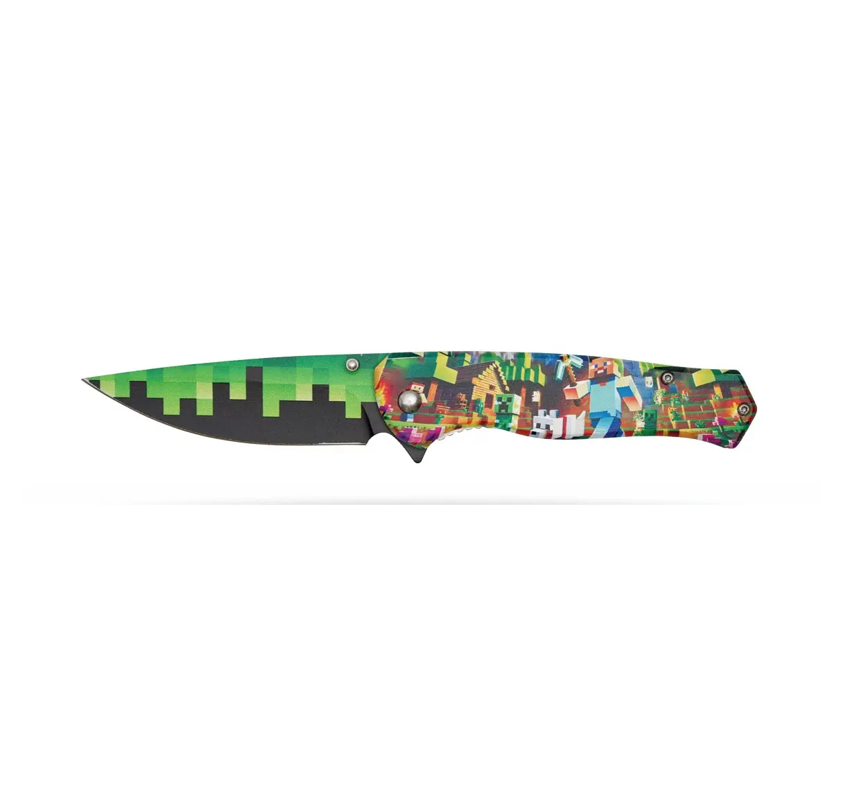 Mining Video Game EDC Folding Knife – Unique Gift for men – Outdoorsman Gift Groom