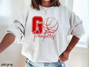 Custom Basketball Mascot Sweatshirt Game Day Personalized Team Shirt Coaches Gift Basketball Player Sports Mama Basketball Mom Hoodie