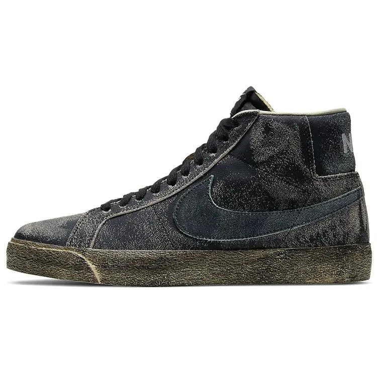Nike Blazer Mid Faded Black Skate Shoes Unisex DA1839-001
