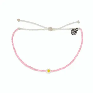 Spring Daisy Seed Bead Bracelet
