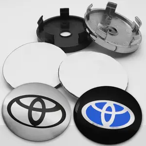 4Pcs 60mm Car Wheel Center Hub Cap Stickers Accessory For Toyota Rav4 Yaris Avensis Corolla Camry crown Rim Cover