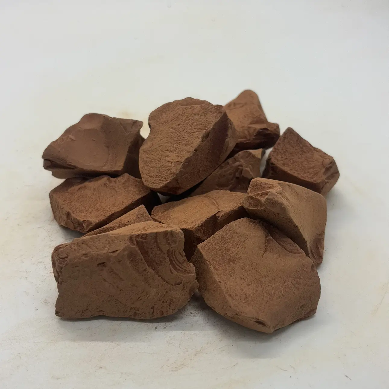 200g(7oz) 100% Natural Additive-Free Ural Red Kaolin Clay Chunks, Cosmetic Grade , Natural Clay