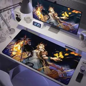 [Sale off up to 65%][Free Ship] Arknights Reed the Flame Shadow electronic sports Locking edge Game HD Printing Computer Large size Lock edge Keyboard Mouse Pad