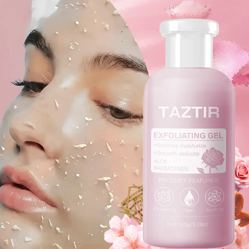 Gentle Flower Exfoliating Gel, Hydrating Body Scrub Cleanser with Lotus & Peach Blossom Extracts for Dead Skin Removal, For Sensitive & All Skin Types, Body Care, Flowers, Moisturize, Smooth, Moisturizer, Beauty Products