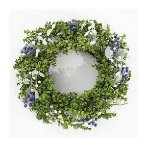 Safavieh Faux 24" Boxwood/Berry Wreath