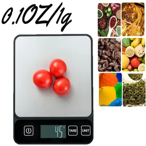 10kg/1g Digital Kitchen Scale Precision Grams & Oz Scale for Food Weighing, Baking, Home