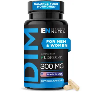 Effective Nutra DIM 300mg with BioPerine - Hormone Balance & Estrogen Metabolism Support - 60 Capsules