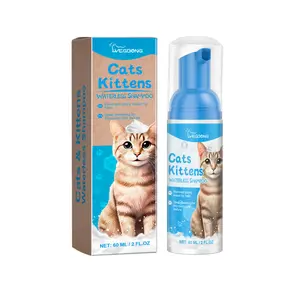 Cat Cleaning Mousse With Kitty Cleaning Foam Pet Care Gentle Non-Irritating Cleaning Mousse