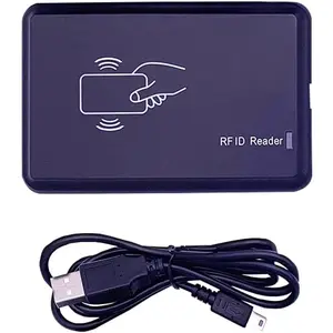 RFID Reader 125KHz - Reads Proximity Cards & EM4100 ID Card - USB Reader Emulates Keyboard for Linux, Android, Win, iOS