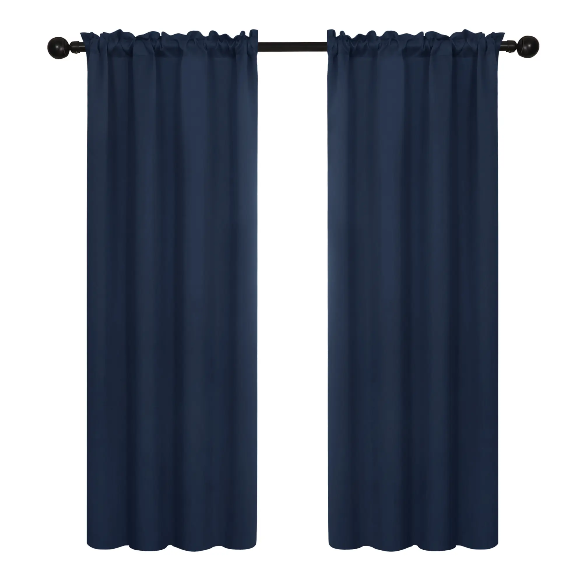 Deconovo Room Darkening Curtains – Solid Color Blackout Fabric, Rod Pocket Design