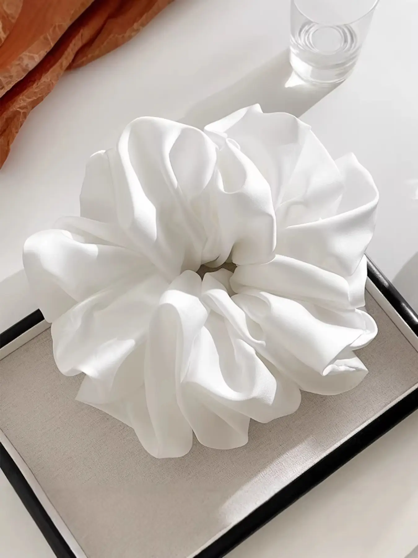 New Simulated Silk Large Hair Tie, Puffy Scrunchies, High-Quality Satin Headband, Party Accessory, Perfect Gift, Versatile Hair Decor, Hair Accessories