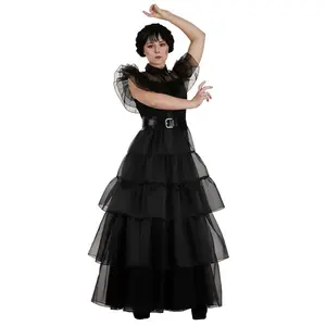 Women's Wednesday Addams Rave'N Dance Costume Dress