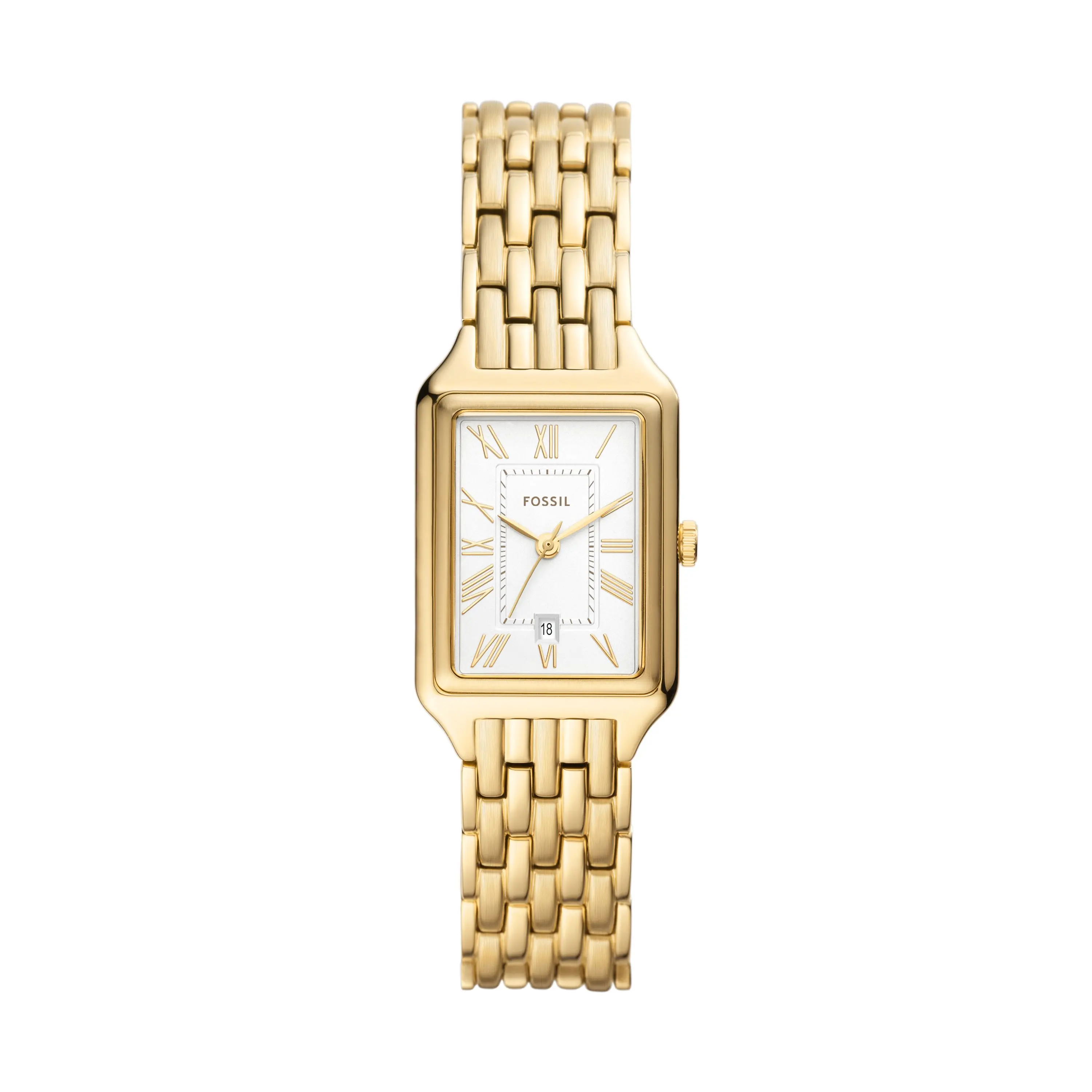Fossil Women's Raquel 23mm Three-Hand Date, Gold-Tone Stainless Steel Watch