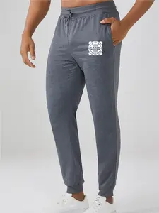 Men's High-End Fashion Long Pants, Loose Wide Leg Casual Sportswear, Korean Style Spring & Fall Trendy Trousers