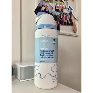OWALA Minimal Style Water Bottle Z6 – 32oz Leakproof Gym & Office Ready Drinkware with Secure Lid for School Work Sports Travel