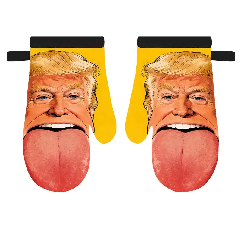 Trump Gloves - Vibrant Print, Comfortable Fit, Versatile Design for Everyday Wear, Ideal Kitchen & Home Improvement Outfit Addition, Easy Care