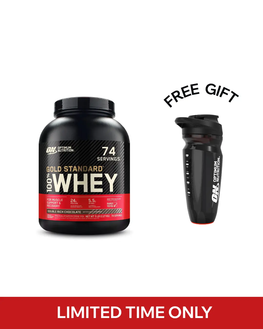 Optimum Nutrition Gold Standard 100% Whey Protein Powder, 5 lbs Healthcare Fitness