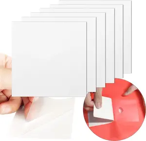 LS Transparent TPU Waterproof Repair Patch 3.5 x 6 Pieces Self-Adhesive Speed Tape for Inflatable Pools Rings Tents Boats Outdoor Furniture Car Seats Sofas