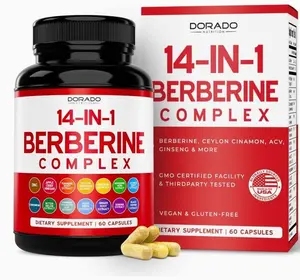 GLP-1 Supplement 14 in 1 Formula (GLP1 Supplement with Berberine, ACV, Chromium, Ceylon Cinnamon, Turmeric & More) Support Gut Health & Metabolism - Third Party Tested, Vegan Safe & USA Made