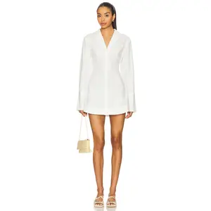 Stone Cold Fox x REVOLVE Hannah Shirt Dress in White