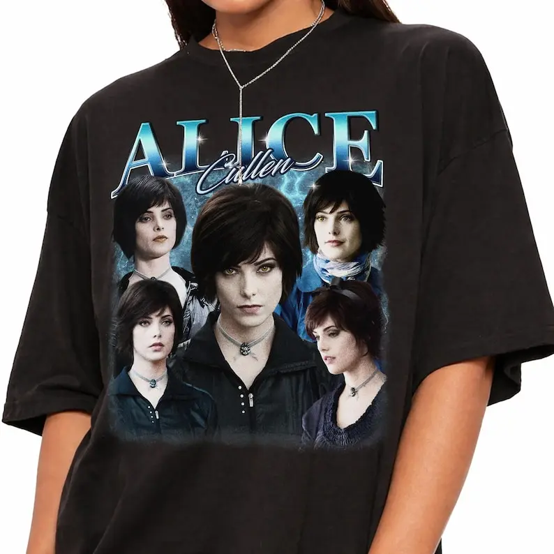 Alice Cullen Shirt, Twilight Saga Vintage 90s Bootleg Graphic Tee, Retro Vampire Movie Tee, Gift for Twilight Fan, Unisex Oversized Top
