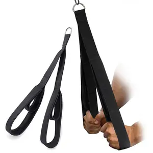 Gym Tricep Rope Cable Attachment, Multifunctional Pull Down Rope Handles for Tricep Workout Crunches & Facepulls