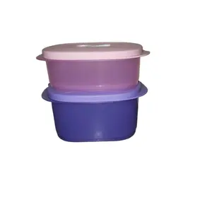 Microclick Duo Microwavable  Pink 500ml & purple 800ml Sizes Perfect for Reheating Food