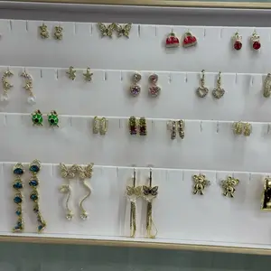 Lote arete y arracada alta calidad