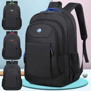 Classic men's backpack Oxford casual travel backpack Fashion waterproof business laptop backpack travel bag, computer bag, mountaineering bag, black, blue,
