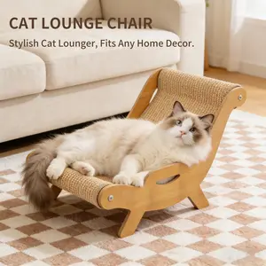 C-Shaped Sisal Bed, Multi-Functional Cat Scratcher Lounge  Stylish & Practical, Ideal for Cats Who Love to Scratch & Relax