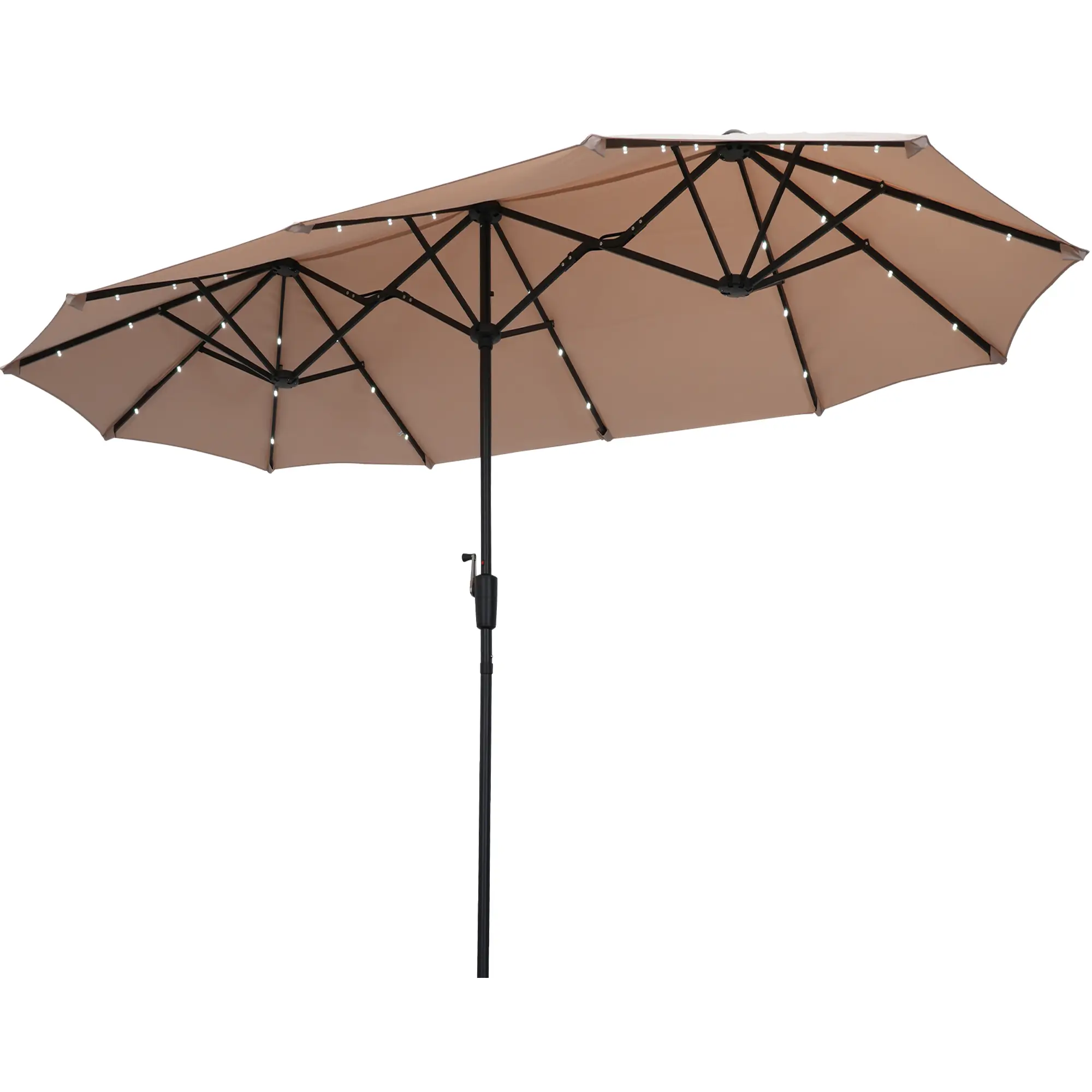GDY 13ft Large Patio Umbrella, Double-Sided Crank For outdoor garden Without Base