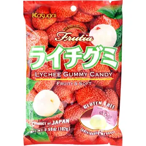 Kasugai Lychee & Fragrant Kiwi Sweet Fruit Gummies - Chewy Bite-Sized Chewy Fruit Candies, Individually Wrapped Snack Kasugai Lychee & Fragrant Kiwi Sweet Fruit Gummies - Chewy Bite-Sized Chewy Fruit Candies, Individually Wrapped Snack