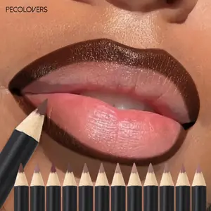 Matte Lip Liner Pencil Makeup Waterproof Red Brown Purple Tint Lip Liner Contour Non-stick Cup Nude Lipstick Lips Makeup Woman Makeup Lipliner