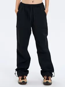 Women's Windproof Waterproof Outdoor Work Pants, Runner Pants, Lightweight Straight Leg Hiking Long Pants with Zipper Pockets, Soft Shell Sportswear