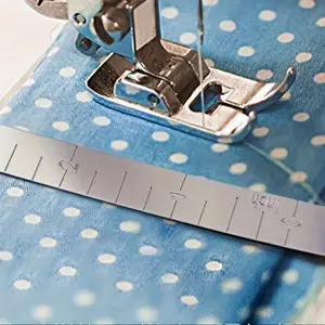 1pc Sewing Fixed Ruler Stainless Steel Measurement Sewing Ruler Fabric Clip