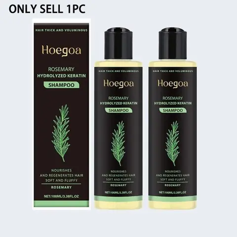 1/2pcs Rosemary Hair Growth Keratin Cleansing Shampoo, Organic Rosemary Oil for Hair Growth, Natural Anti Loss Thickening Shampoo for Thinning Hair, Intensive Haircare, Daily Hair Care