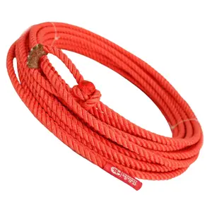 40Ft Red Rojo 10.5mm Poly-Nylon (Lead Core) Lasso Rope Soga