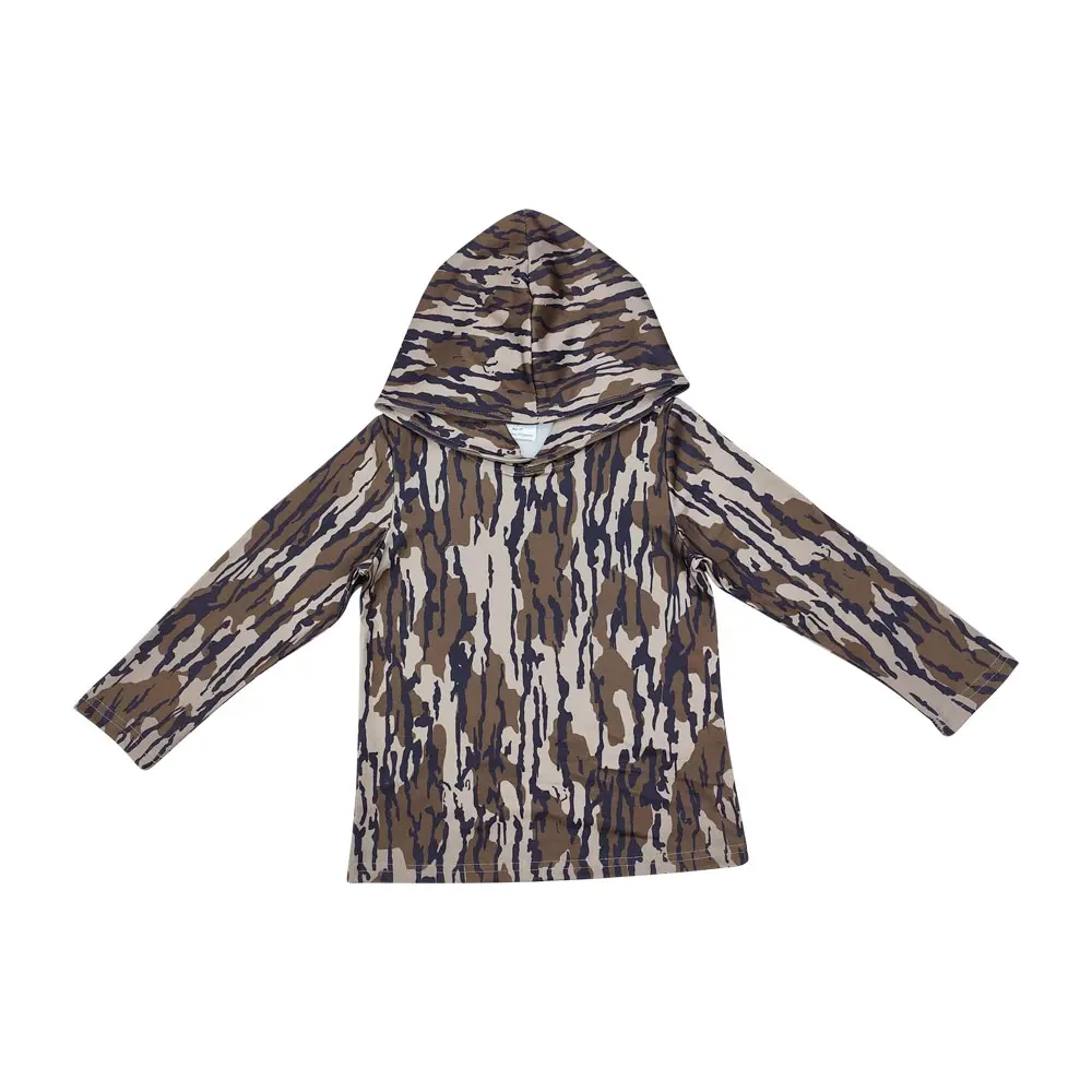Boys' Camouflage Pullover Hoodie, Soft Milk Silk Cotton Blend Long Sleeve Top for Toddlers and Kids, Camouflage Hoodie, 4T, True To Size, 3T, 4 - 5 Years