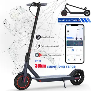 The adult electric  8.5 "350W motor dual brake system has a range of 20-35 miles, suitable for school commutes and daily short trips 2024 scooter adult scooter